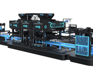 Machine à pavés 550 m2 – Entièrement automatique à vendre